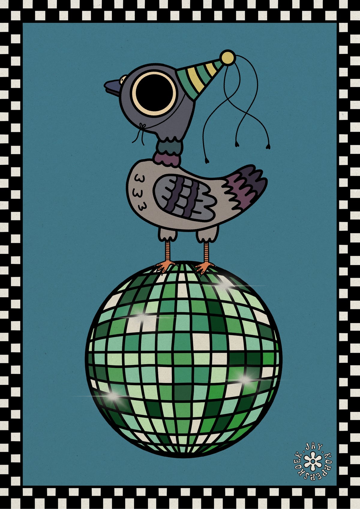 Disco pigeon